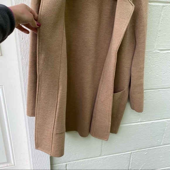 J Crew Sophie Open Front Sweater Blazer Tan Small - Picture 11 of 16